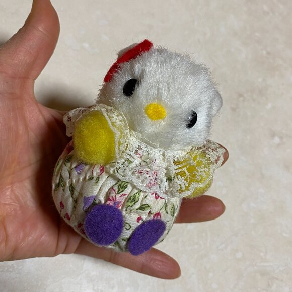 2/$20, Vintage Floral-Dressed Plush Cat With Suction Cup - Picture 5 of 6